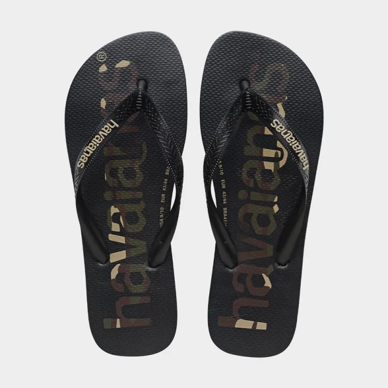 Havaianas Unisex Top Logomania Sandal Black/Multi _ 183489 _ Black sold by Tekkie Town