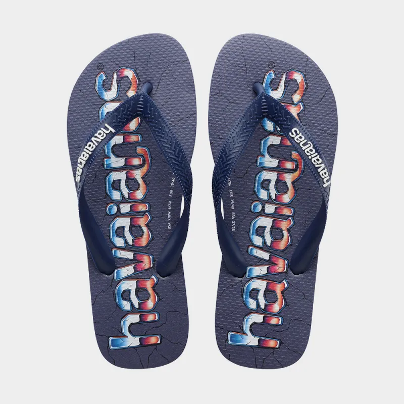 Havaianas Unisex Top Logomania Sandal Navy/Multi _ 183488 _ Navy sold by Tekkie Town