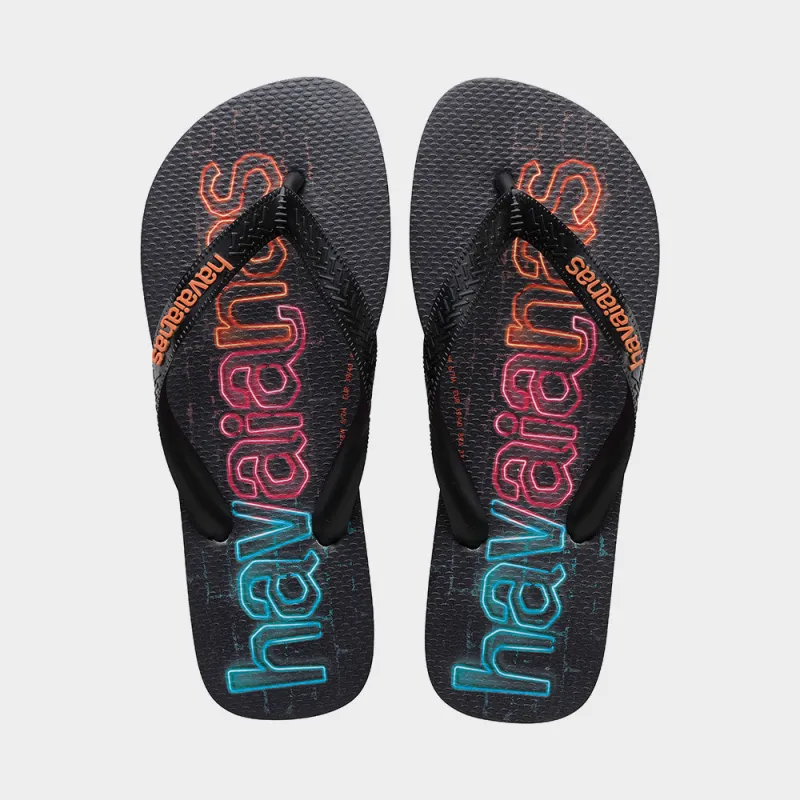 Havaianas Unisex Top Logomania Sandal Black/Multi _ 183486 _ Black sold by Tekkie Town