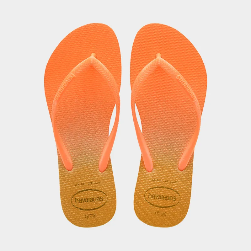Havaianas Womens Slim Gradient Sandal Orange _ 183483 _ Orange sold by Tekkie Town