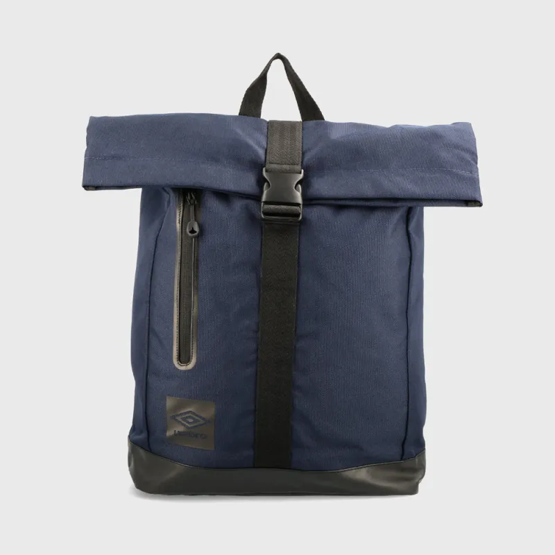 Umbro Unisex Terrace Roll Top Backpack Navy/Black _ 182449 _ Navy sold by Tekkie Town