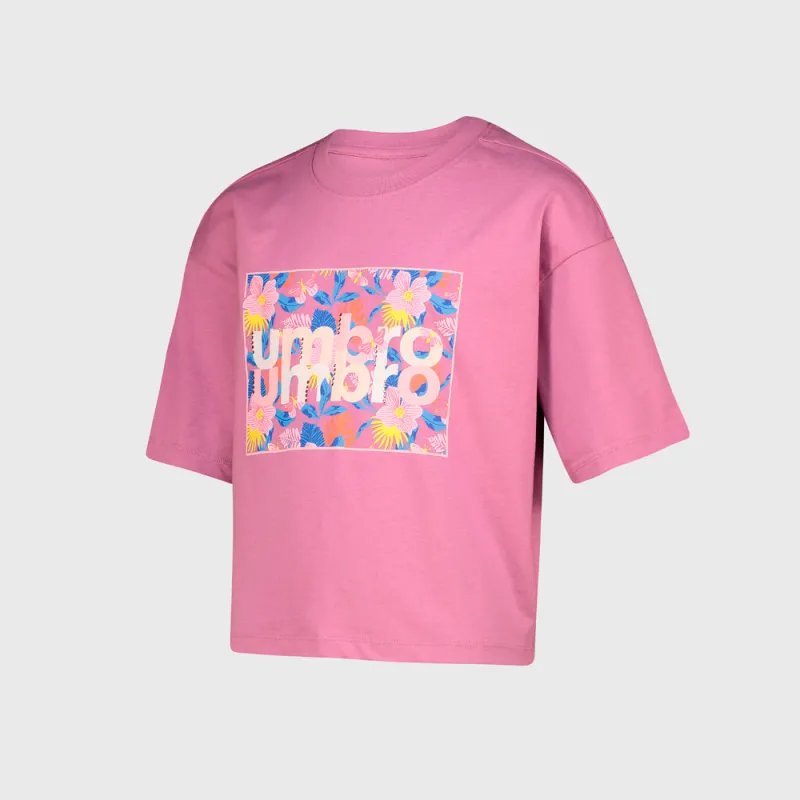 Umbro Youth Linda Boxy Tee Pink/Multi _ 182448 _ Pink sold by Tekkie Town