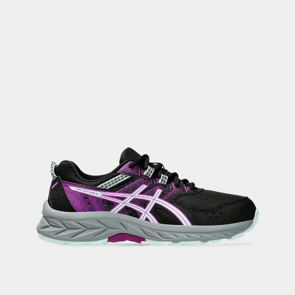 Asics Youth PrE-Venture 9 Gs Running Black/pink _ 182788 _ Black sold by Tekkie Town