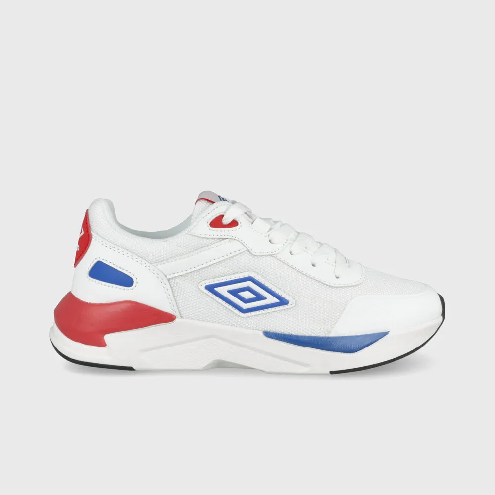 Umbro Youth Chester Sneaker White/red _ 182615 _ White sold by Tekkie Town