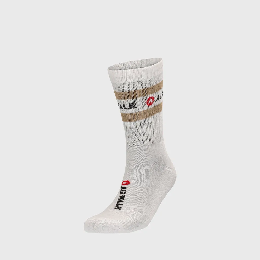 Airwalk Unisex 3 Pack Stripe Socks White/Multi _ 182415 _ White sold by Tekkie Town product image thumbnail 3