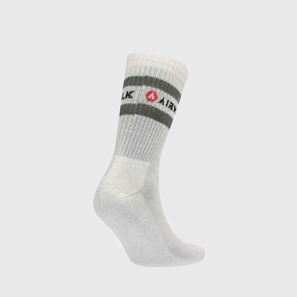 Airwalk Unisex 3 Pack Stripe Socks White/Multi _ 182415 _ White sold by Tekkie Town product image thumbnail 4