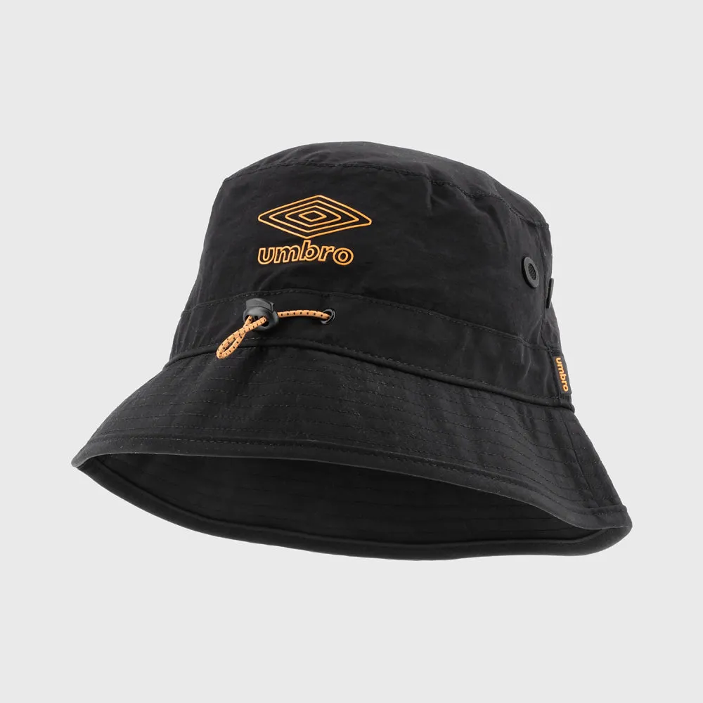 Umbro Unisex Technical Bucket Hat Black/Orange _ 183516 _ Black sold by Tekkie Town