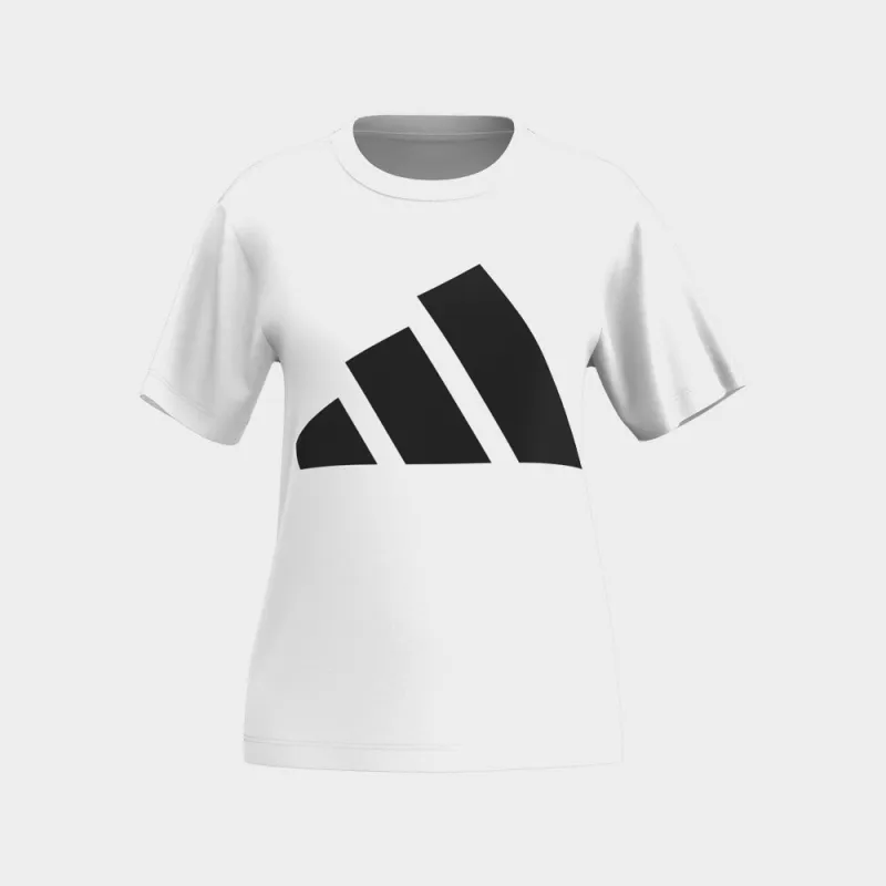 Adidas Womens Essentials Big Logo Cotton Tee White sold by Tekkie Town