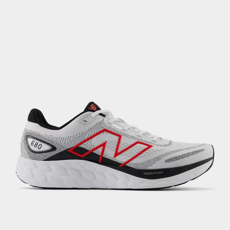 New Balance Mens Fresh Foam 680 V8 Running Shoes White sold by Tekkie Town