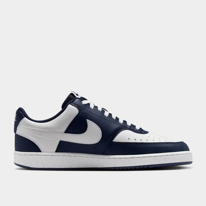 Nike Mens Court Vision Low Sneakers Navy sold by Tekkie Town