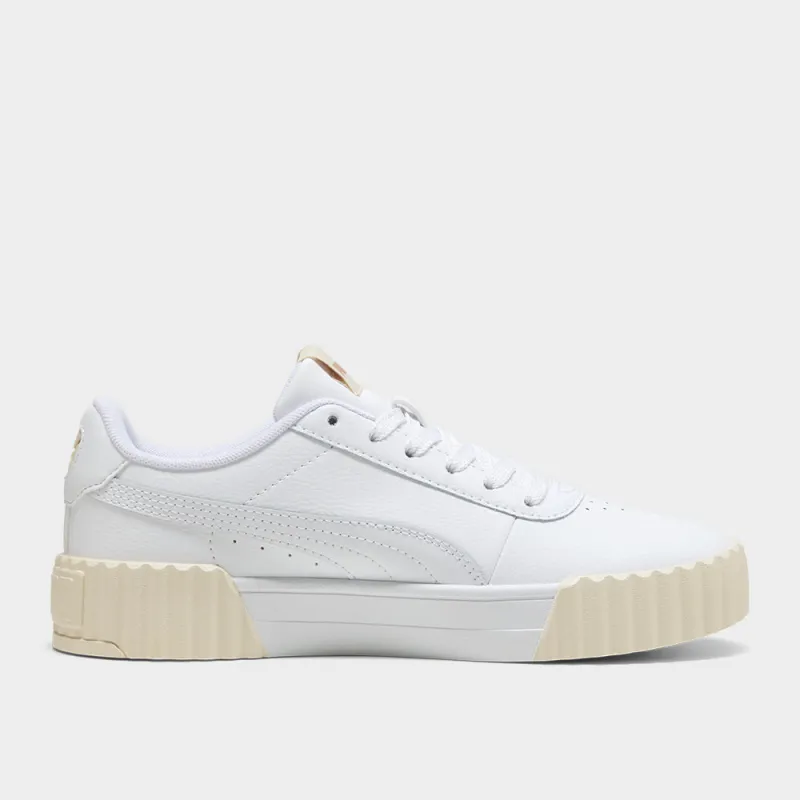 Puma Womens Carina 3.0 Sneakers White sold by Tekkie Town