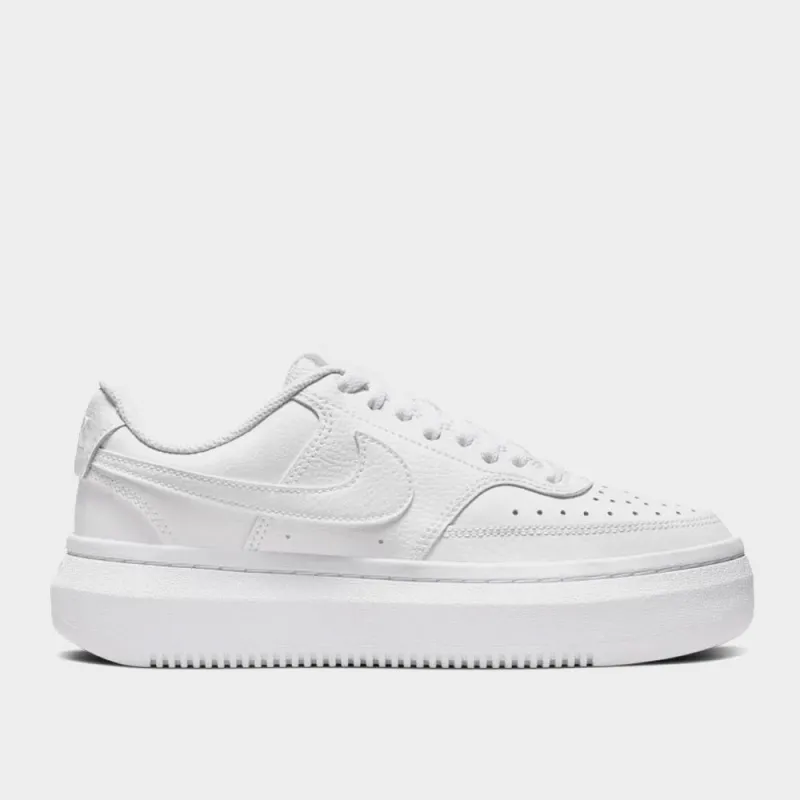 Nike Womens Court Vision Alta Leather Sneakers White sold by Tekkie Town