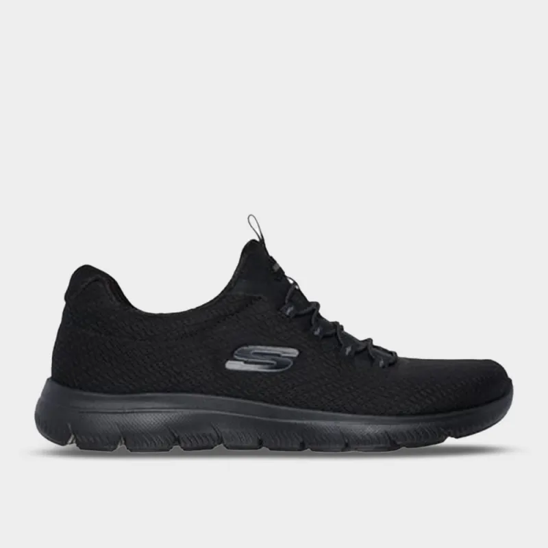 Skechers Womens Summits Sneakers Black sold by Tekkie Town