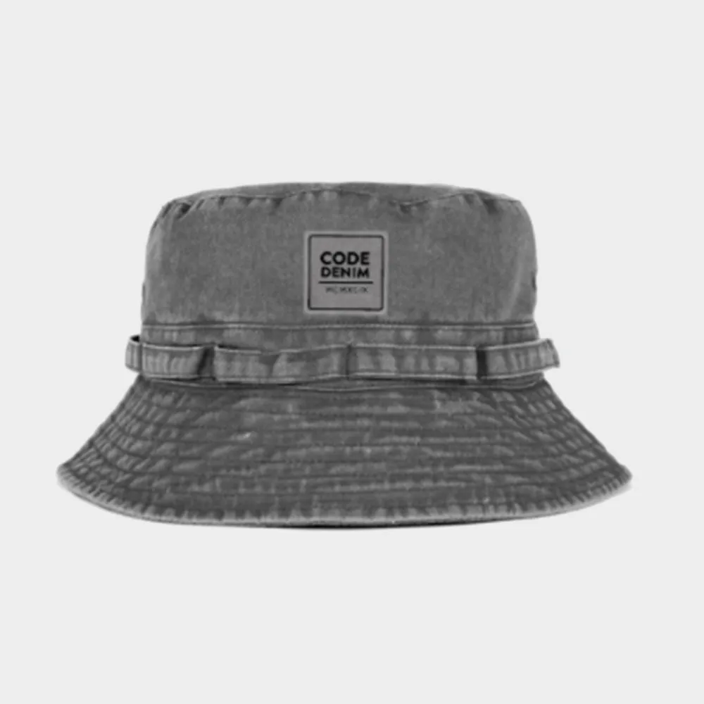 Code Unisex Washed Cotton Bucket Hat Grey _ 183470 _ Grey sold by Tekkie Town