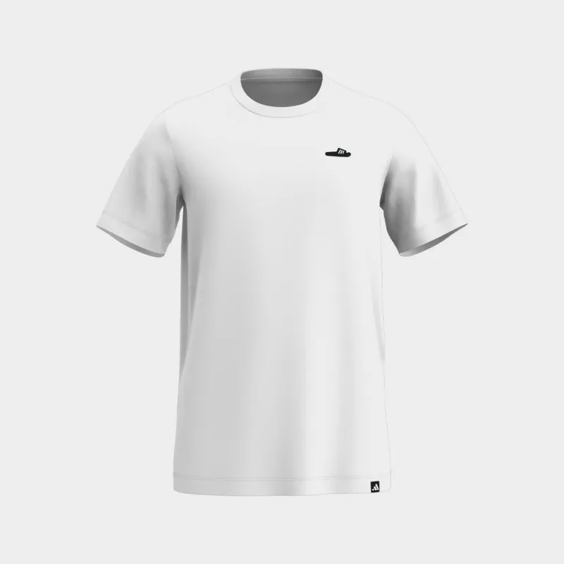 Adidas Mens L Slide Tee White/Black _ 183112 _ White sold by Tekkie Town