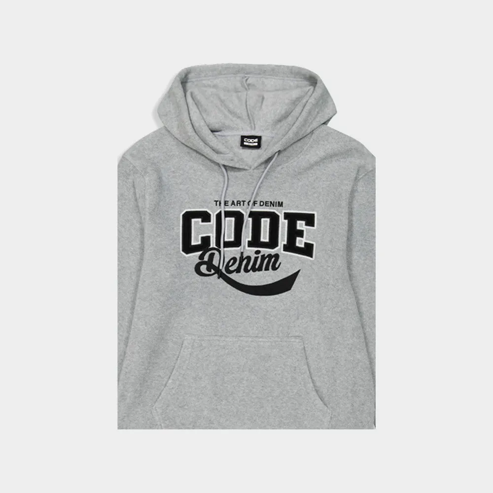 Code Mens Polarfleece Hoodie Grey sold by Tekkie Town product image thumbnail 2