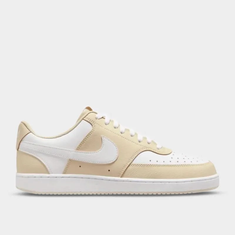 Nike Mens Court Vision Low Sneakers Beige sold by Tekkie Town