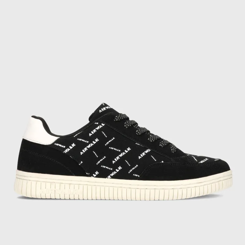 Airwalk Mens One Sneaker Black/white _ 182582 _ Black sold by Tekkie Town
