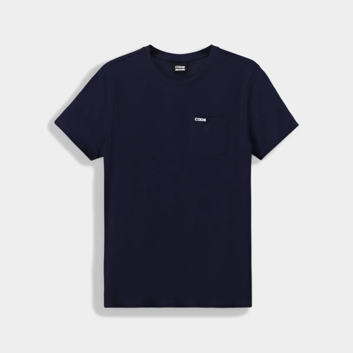 Code Mens Rib Crew Neck Tee Blue _ 184474 _ Blue sold by Tekkie Town