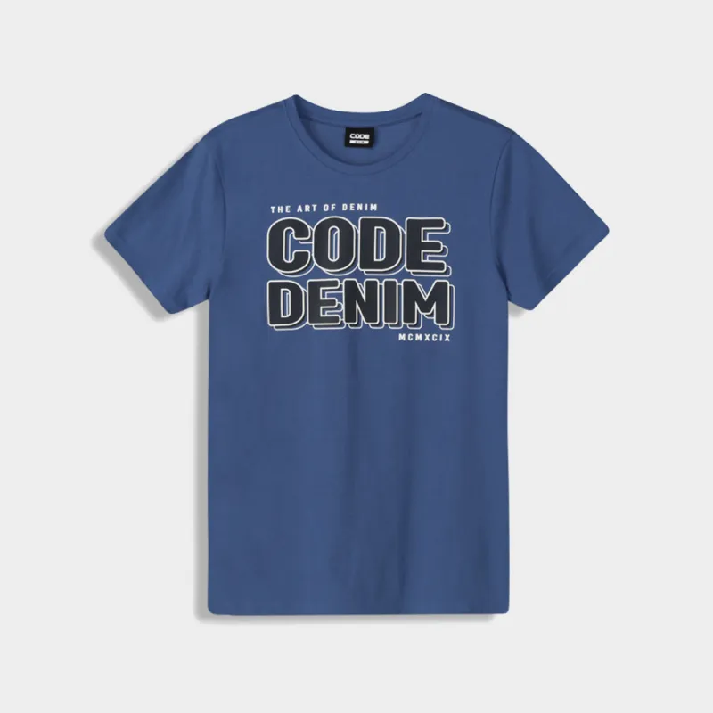 Code Mens Dots Outline Tee Blue sold by Tekkie Town