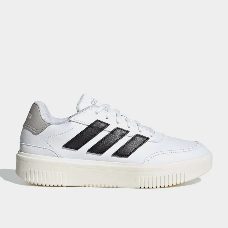 Adidas Women's Courtblock Bold Sneaker White/black _ 183235 _ White sold by Tekkie Town