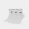 Nike Unisex 3 Pack Everyday Cushion Ankle Socks White sold by Tekkie Town