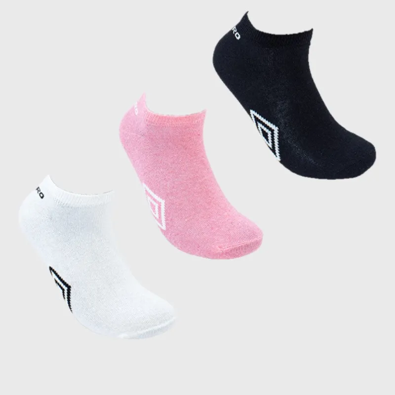 Umbro Unisex 3 Pack Ankle Socks Multi sold by Tekkie Town