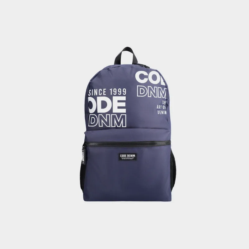 Code Unisex All Over Print Backpack Navy sold by Tekkie Town