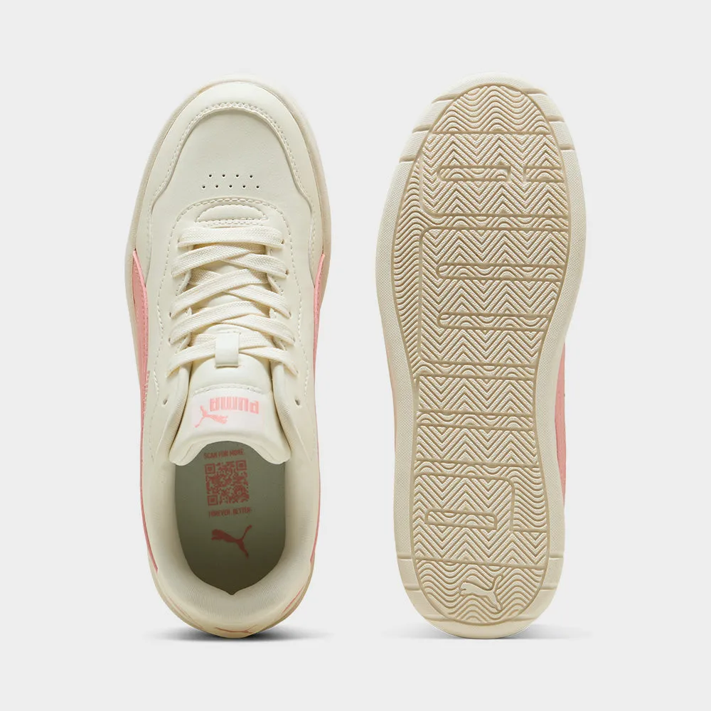 Puma Womens Court Lally Skye Sneakers Beige sold by Tekkie Town product image thumbnail 3