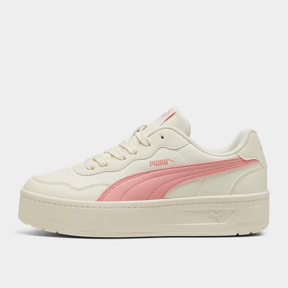 Puma Womens Court Lally Skye Sneakers Beige sold by Tekkie Town product image thumbnail 2