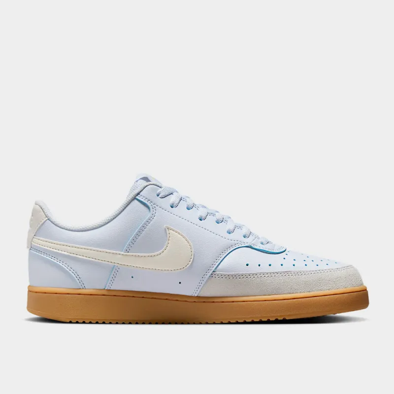 Nike Mens Court Vision Low Sneakers Blue sold by Tekkie Town