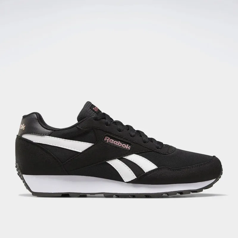 Reebok Womens Rewind Run Sneakers Black sold by Tekkie Town