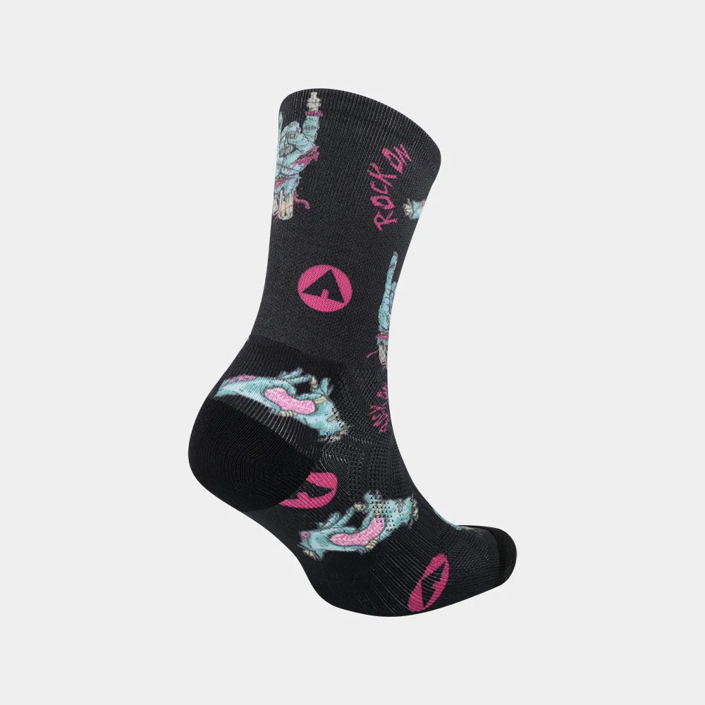 Airwalk Unisex 1 Pack RocK-On Sock Black/Multi _ 181764 _ Black sold by Tekkie Town product image thumbnail 2