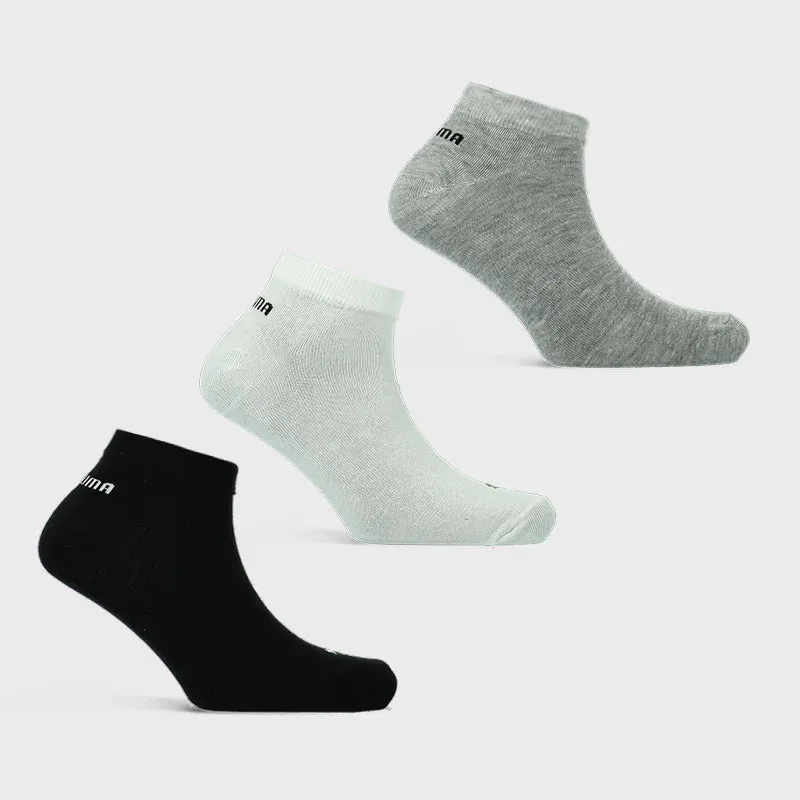 Puma Unisex 3 Pack Essential Hidden Anklet Socks Multi sold by Tekkie Town