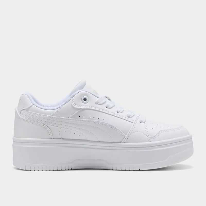 Puma Womens Rebound Femme Low Sneakers White sold by Tekkie Town