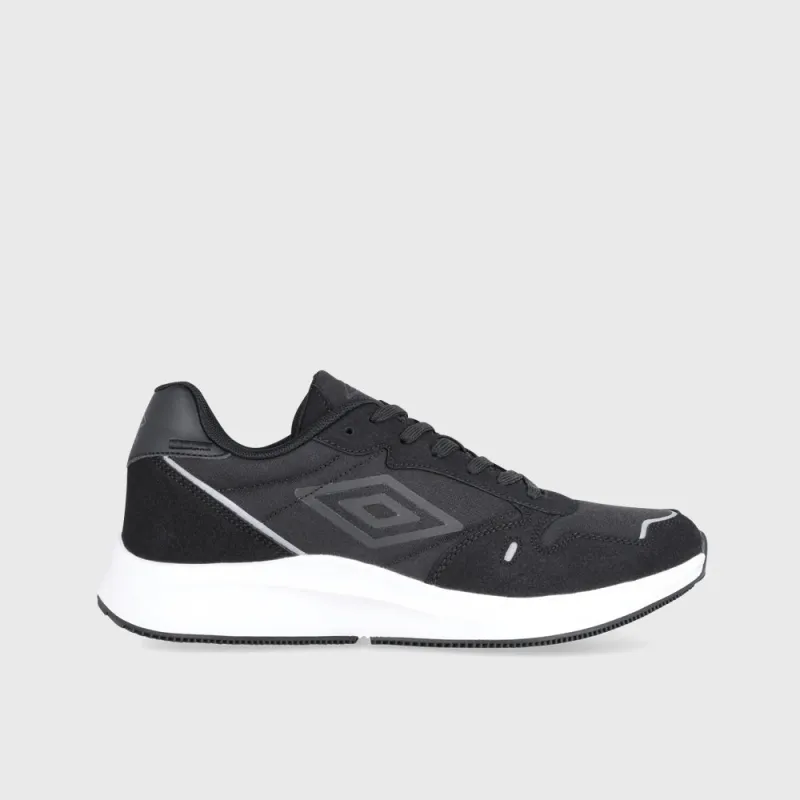 Umbro Mens Ancoats Evolve Sneakers Black sold by Tekkie Town