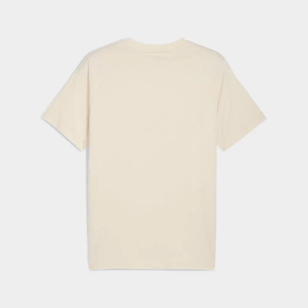 Puma Mens Graphic Stacked Tees Beige sold by Tekkie Town product image thumbnail 2