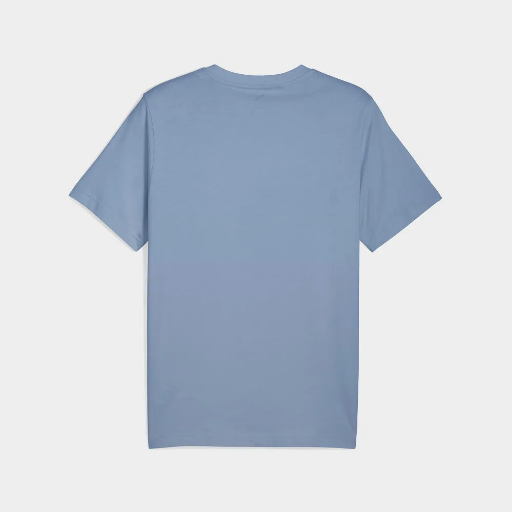 Puma Mens Graphic Stacked Tees Blue sold by Tekkie Town product image thumbnail 2