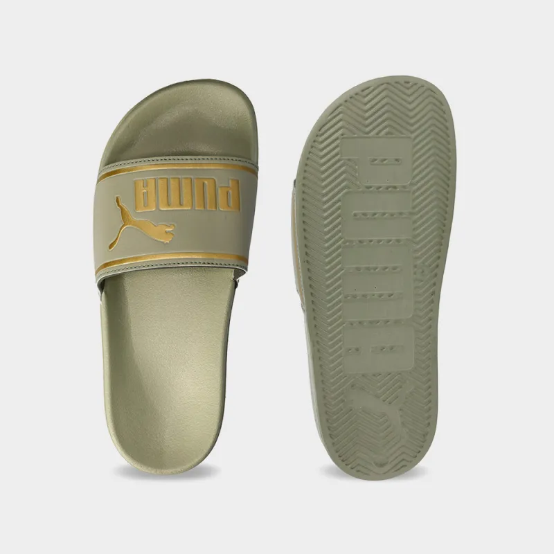 Puma Womens Poolcat Slides Green sold by Tekkie Town