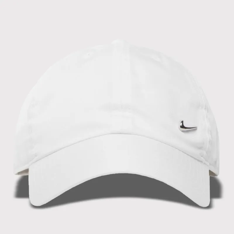 Nike Unisex Heritage 86 Metal Swoosh Sport Cap White sold by Tekkie Town