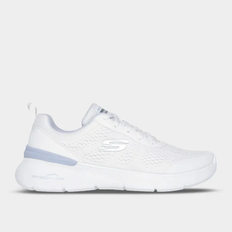 Skechers Womens SkecH-Air Dynamight 2.0 Sneakers White sold by Tekkie Town