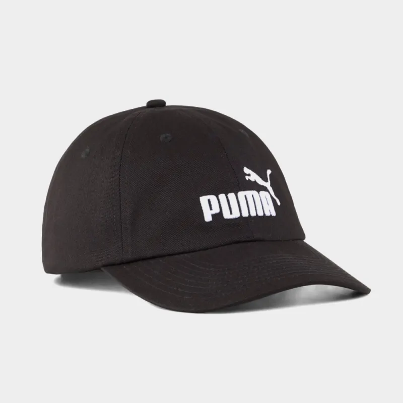 Puma Unisex Essential Logo Baseball Cap Black sold by Tekkie Town