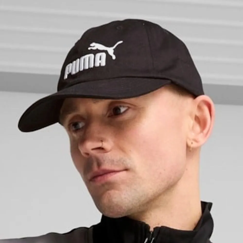 Puma Unisex Essential Logo Baseball Cap Black sold by Tekkie Town product image thumbnail 3