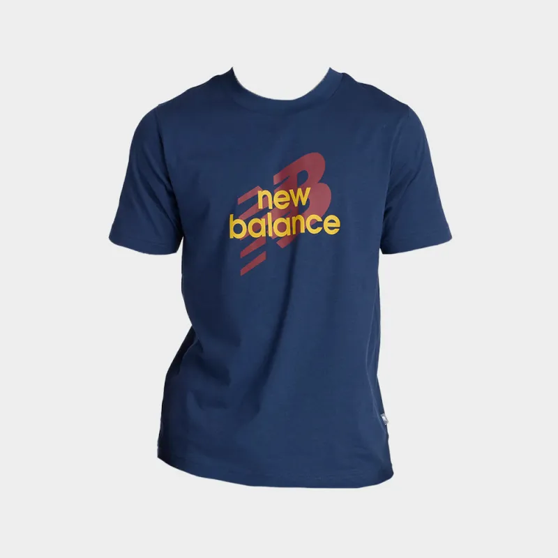 New Balance Mens Sport Angular Logo Tee Navy sold by Tekkie Town