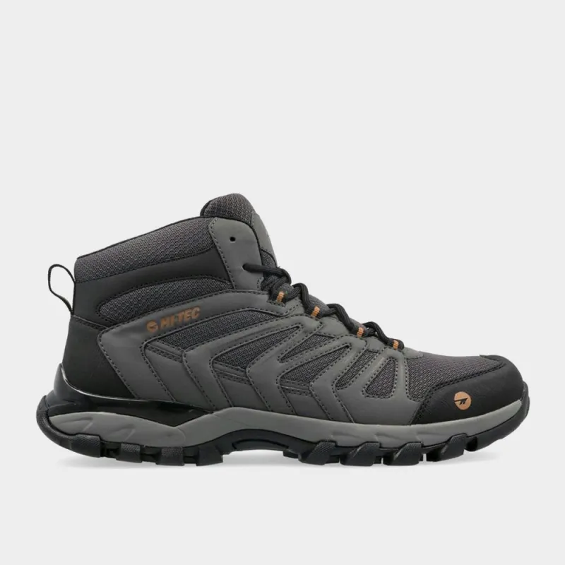 Hi-Tec Mens Grand Paradiso Outdoor Shoes Dark Grey sold by Tekkie Town
