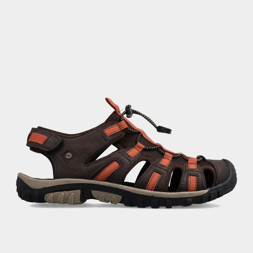 Hi-Tec Mens Cove Sport Outdoor Sandals Brown sold by Tekkie Town