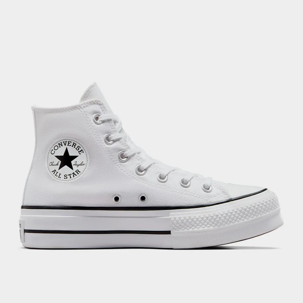 Converse Womens All Star Platform High Top Sneakers White sold by Tekkie Town
