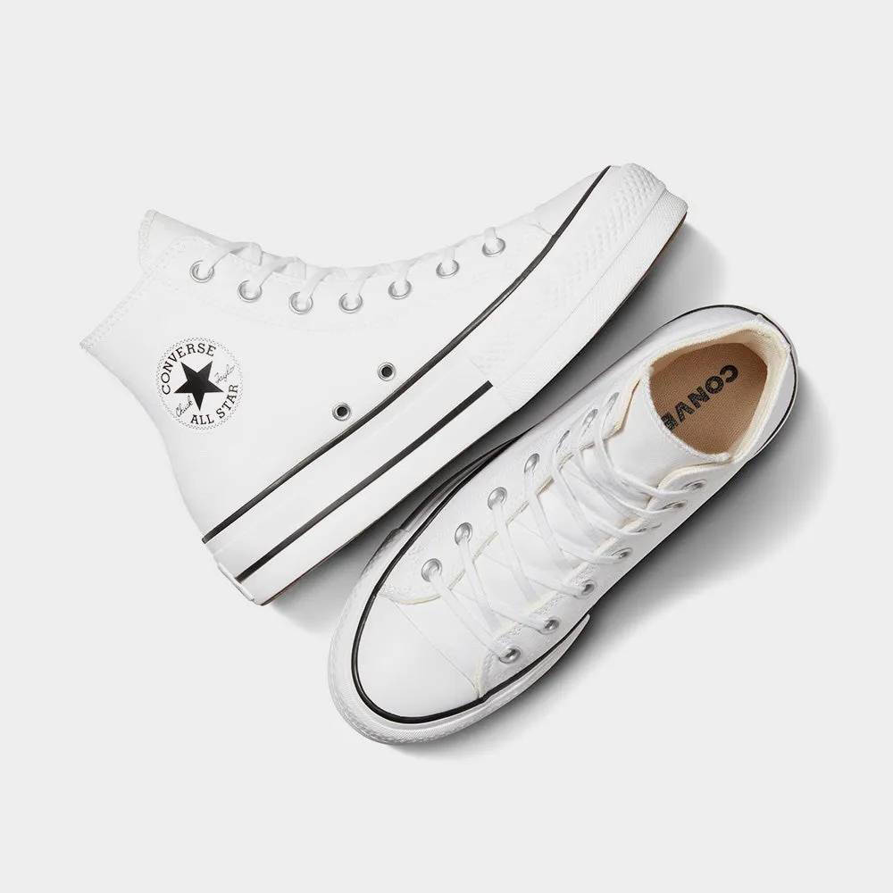 Converse Womens All Star Platform High Top Sneakers White sold by Tekkie Town product image thumbnail 5