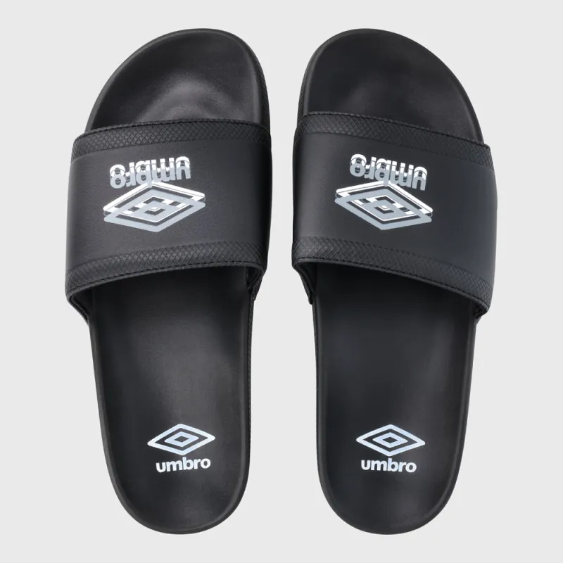Umbro Mens Squeeze Me Comfort Slides Black sold by Tekkie Town