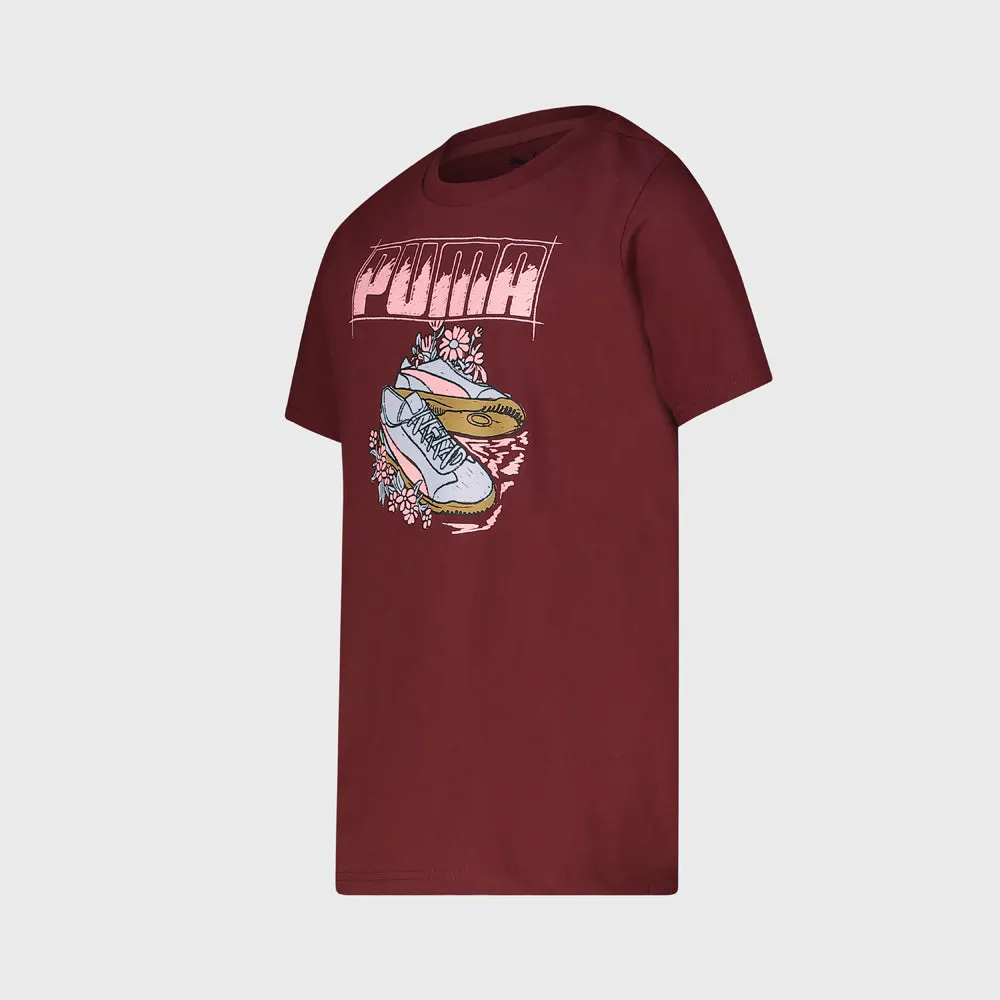 Puma Youth Graphic Tee Red sold by Tekkie Town